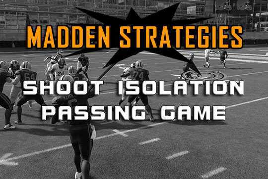 madden strategies shoot isolation quick passing game