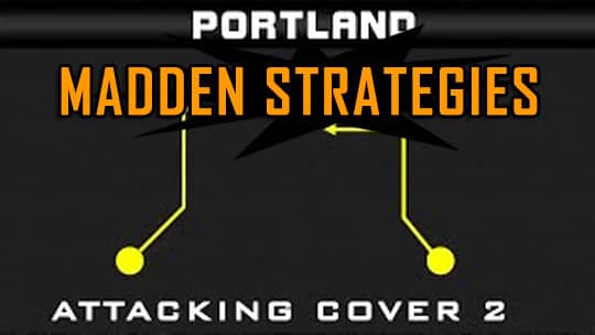 Portland Passing Concept Attacking Cover 2 Zone Coverage 3 madden strategies passing concept portland cover 2