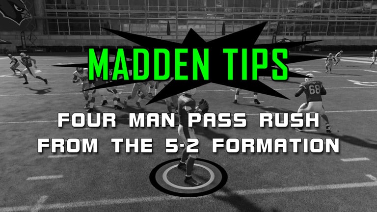 madden tips four man pass rush 5 2 formation
