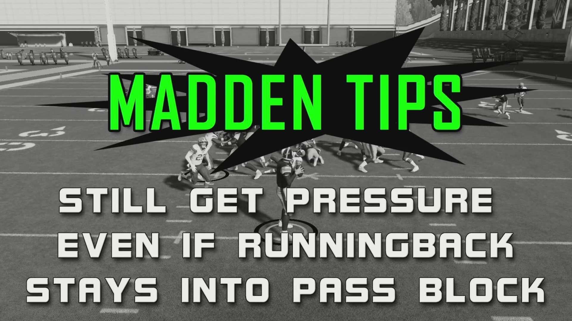 get pressure runningback pass block
