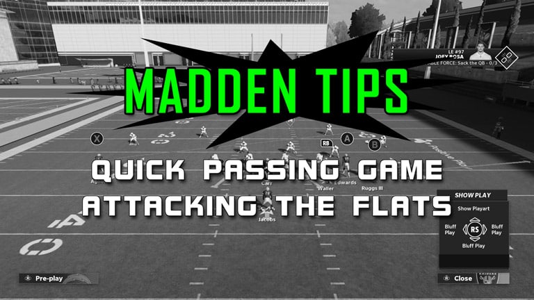 madden tips quick passing game attacking the flats
