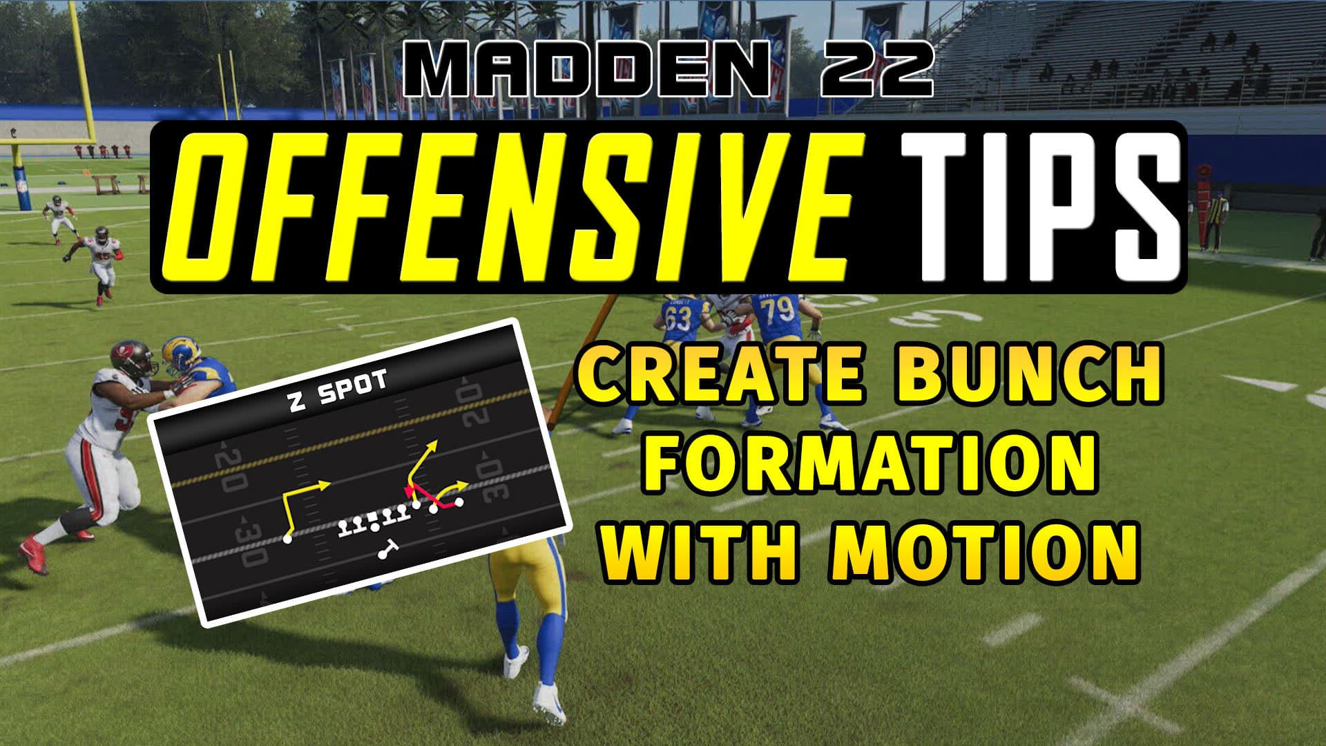 madden 22 tips fffensive tips create bunch formation with motion