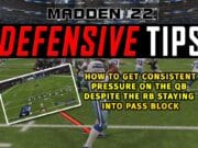 madden tips how to get pressure quarterback despite runningback staying into pass block