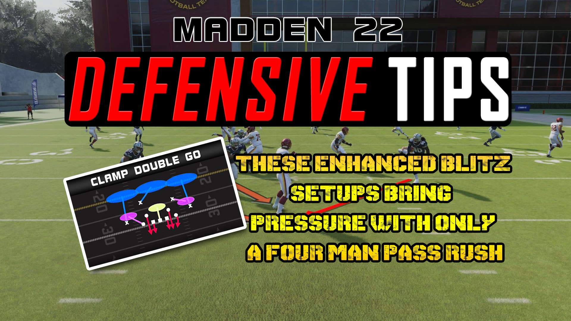 madden tips enhanced blitz setups four man pass rush youtube thumb