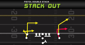 pistol double stack stack out play diagram