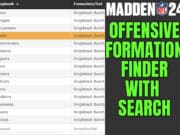 madden 24 offensive formation finder with search