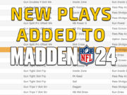 new plays added to madden 24