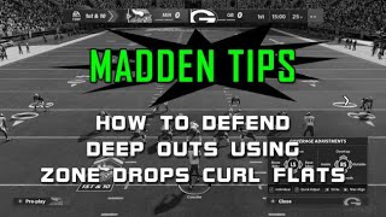 Madden Tips: How To Defend Deep Outs Using Zone Drops Curl Flats