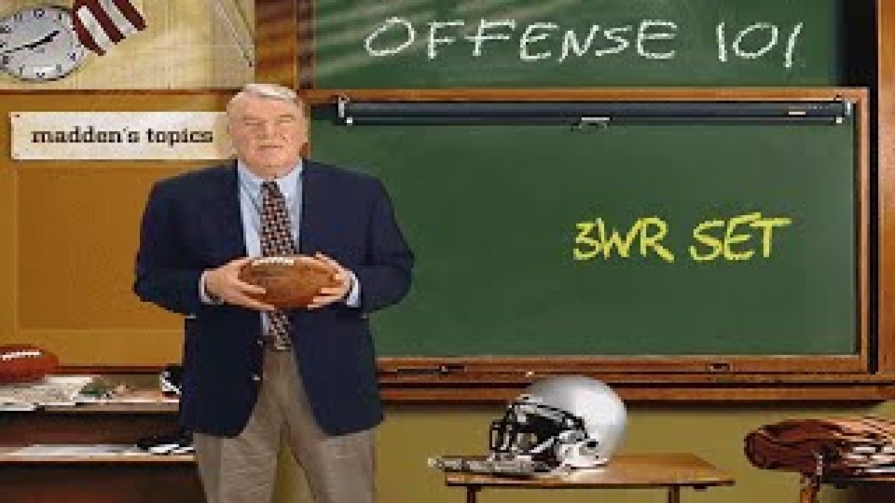 Madden Offense 101 – John Madden – 3WR Set