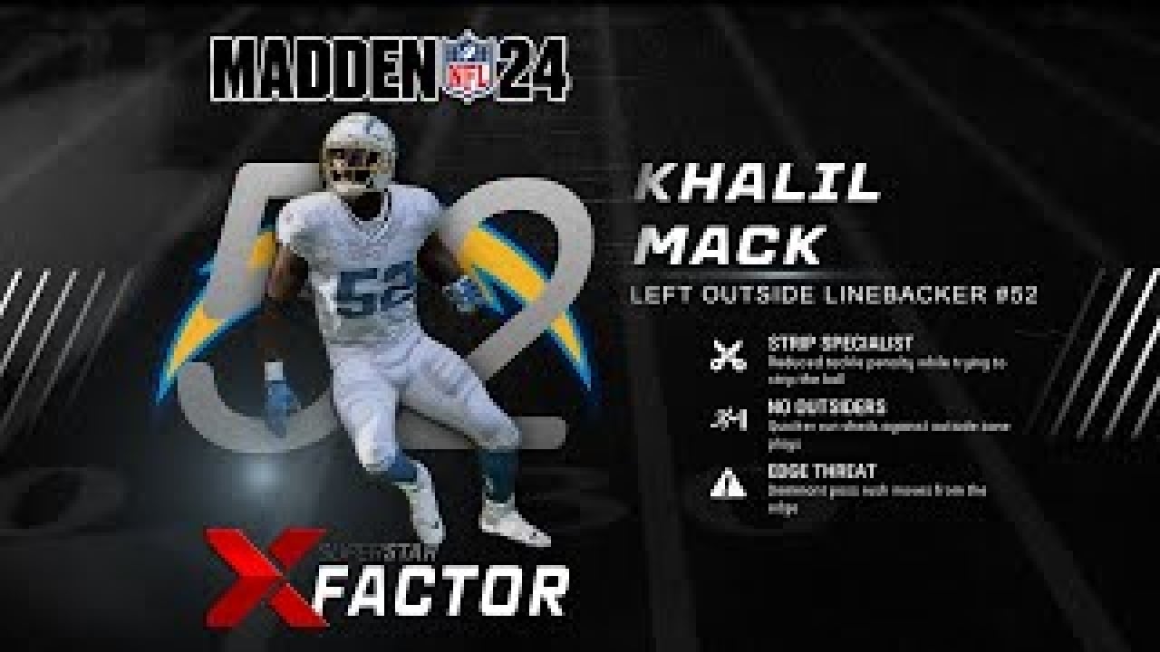 Khalil Mack’s Madden 24 X-Factor & Superstar Abilities #madden24