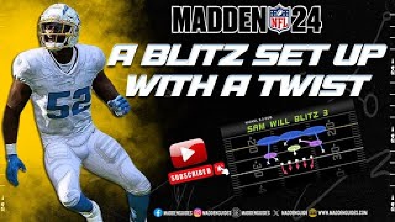 A Madden 24 Blitz Set Up With A Twist From The Nickel 3-3 Cub – Sam Will Blitz 3