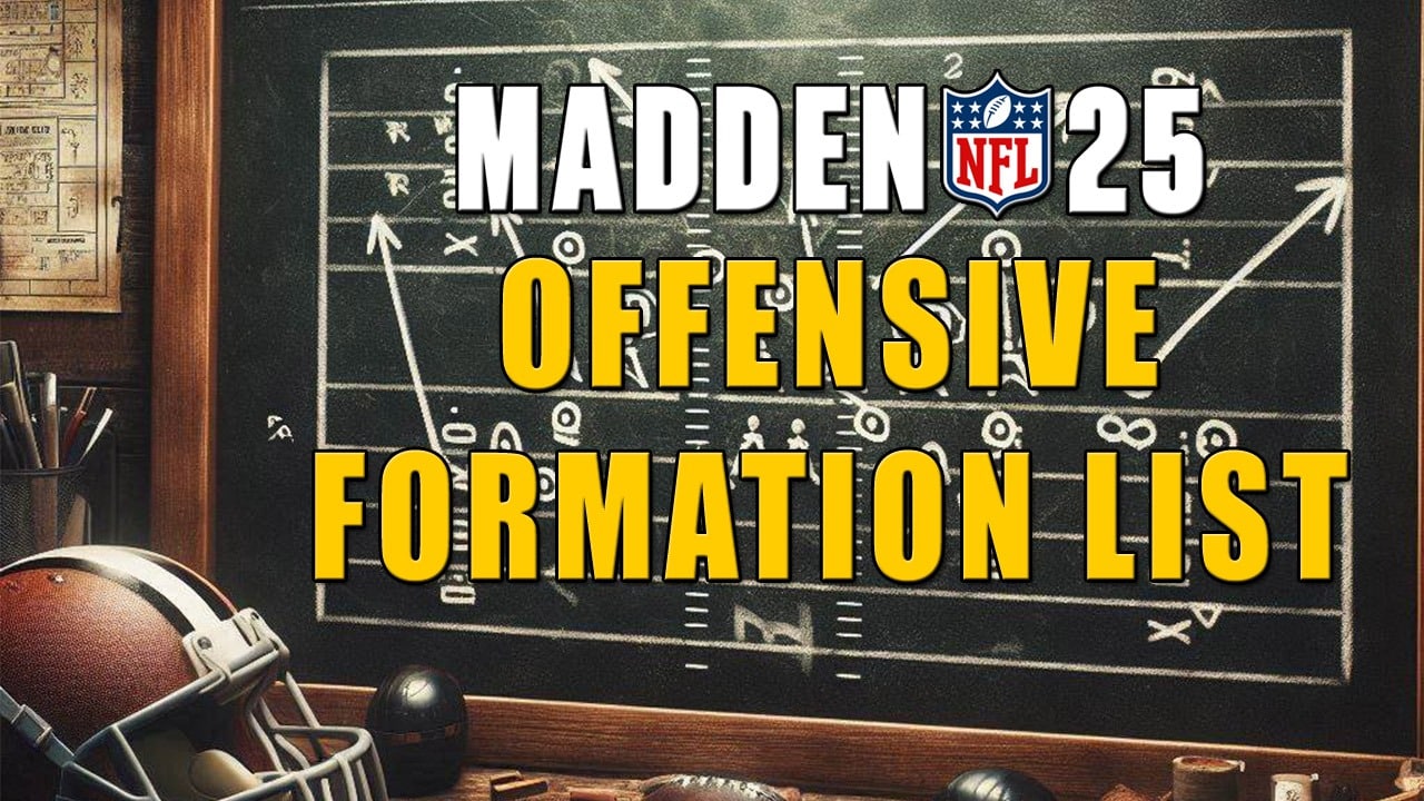 madden 25 play finder offensive formation list
